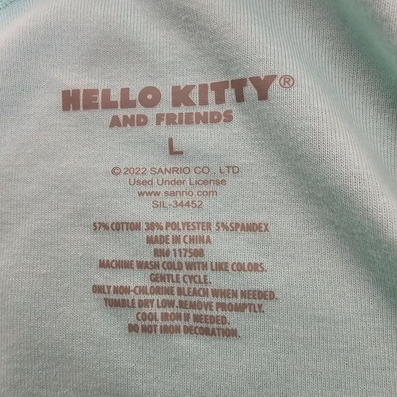 Sanrio Hello Kitty Size Large One Shoulder Tank Top Ruched Charater Graphic - Picture 5 of 5